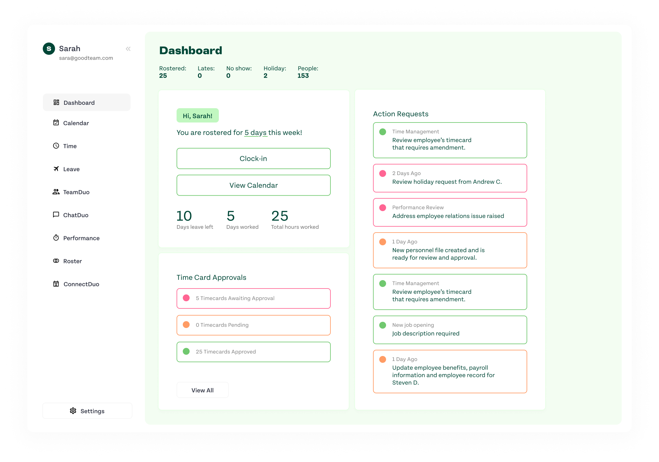 HR Duo - software preview